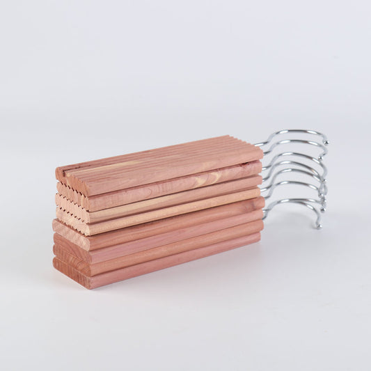 Cedar Wood Hanging Blocks for Closets – Natural Moth Repellent & Freshener