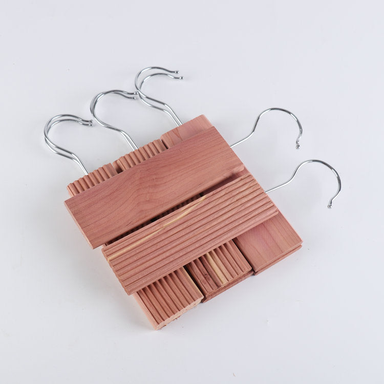 Cedar Wood Hanging Blocks for Closets – Natural Moth Repellent & Freshener