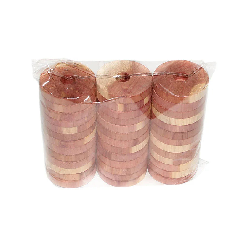 Anneaux et blocs de cèdre pour placard et rangement de chaussures