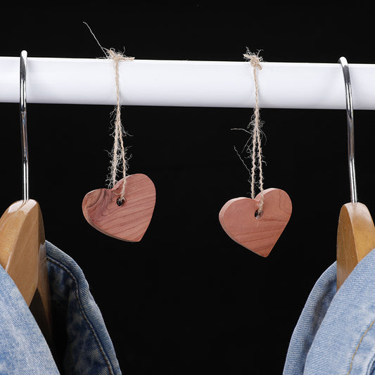 Aromatic Cedar Closet Blocks – Natural Moth Repellent & Odor Control (Heart, Ring & Flower Shapes)
