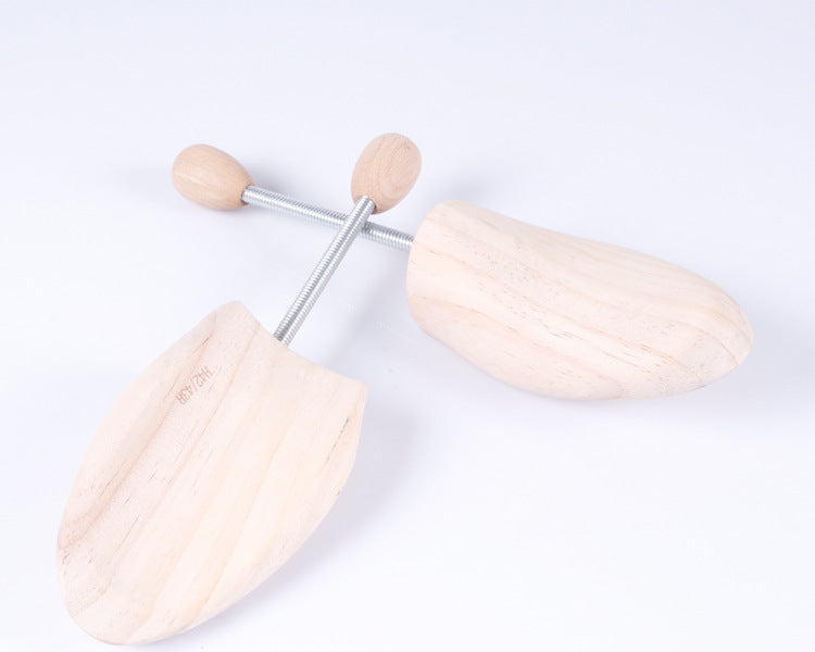 Adjustable Pine Wood Shoe Trees with Single Spring