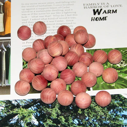 Boutons en cèdre naturel pour armoires et penderies