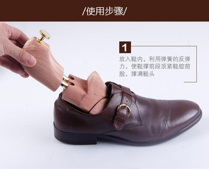 Cedar Wood Shoe Trees for Women Adjustable Single Spring Crease Prevention