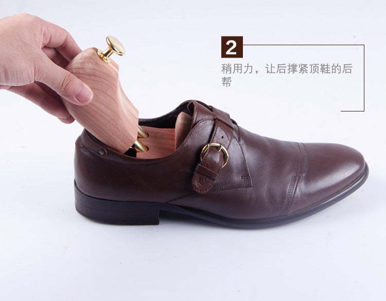 Cedar Wood Shoe Trees for Women Adjustable Single Spring Crease Prevention