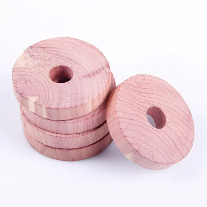Anneaux et blocs de cèdre pour placard et rangement de chaussures
