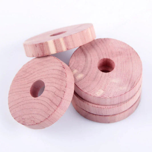 Cedar Wood Rings & Blocks for Closet and Shoe Storage