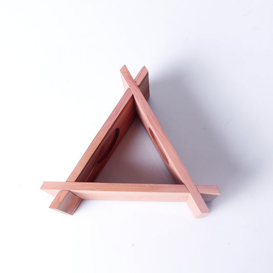 Natural Aromatic Cedar Candle Holder
