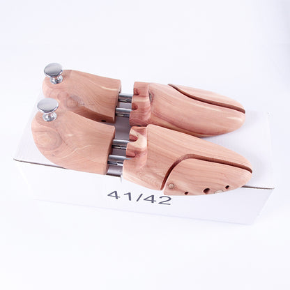 Adjustable Cedar Wood Twin Tube Spring Shoe Trees for Shoe Care