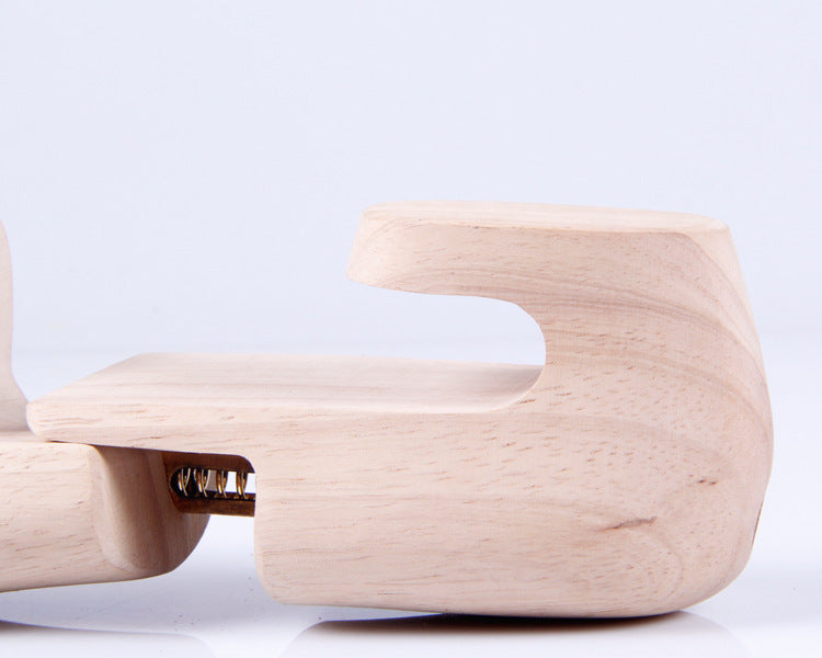 Natural Solid Beech Wood Single-Tube Adjustable Spring Shoe Trees for Men & Women Shoe Care Shoe Shapers