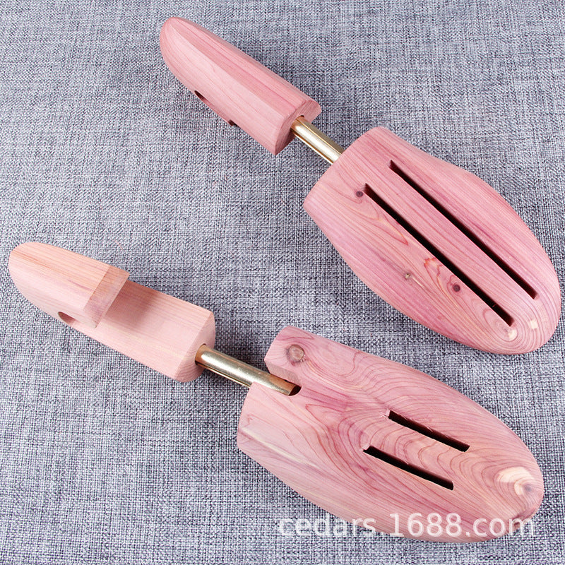 Adjustable Cedar Wood Spring Shoe Trees for Men and Women