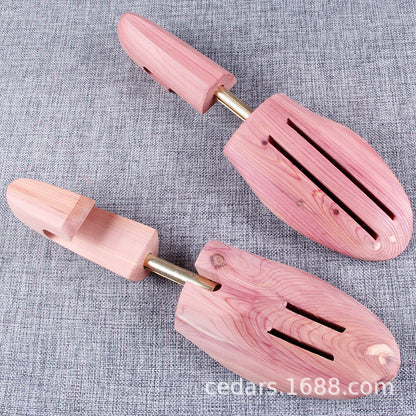 Adjustable Cedar Wood Spring Shoe Trees for Men and Women