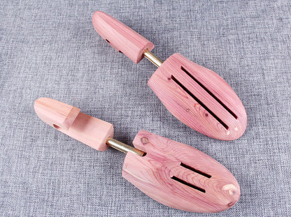 Adjustable Cedar Wood Spring Shoe Trees for Men and Women