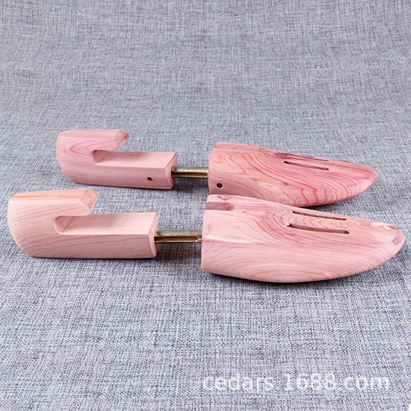 Adjustable Cedar Wood Spring Shoe Trees for Men and Women