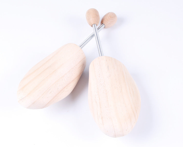 Adjustable Pine Wood Shoe Trees with Single Spring