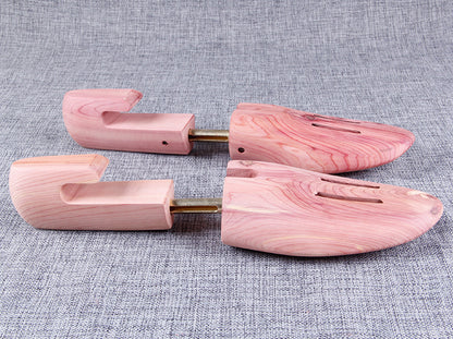 Adjustable Cedar Wood Spring Shoe Trees for Men and Women