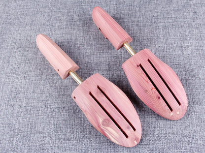 Adjustable Cedar Wood Spring Shoe Trees for Men and Women