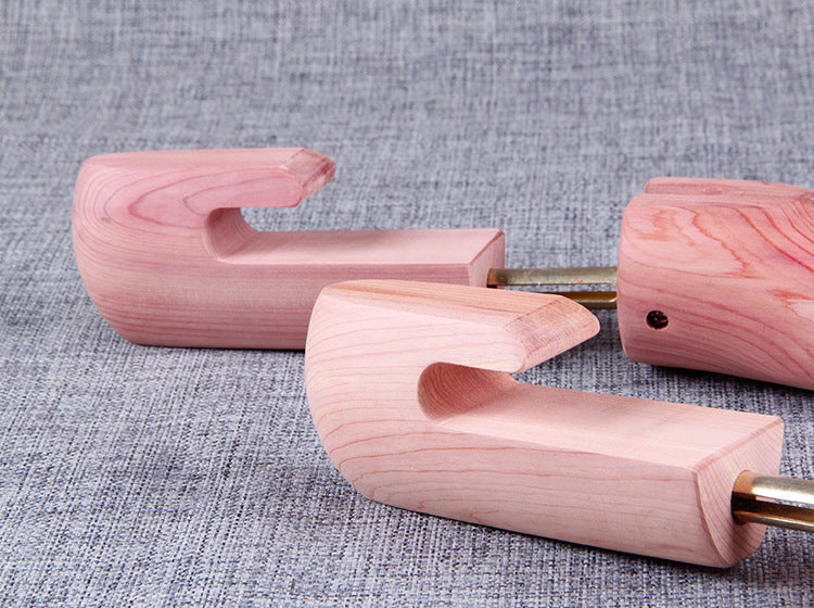 Adjustable Cedar Wood Spring Shoe Trees for Men and Women