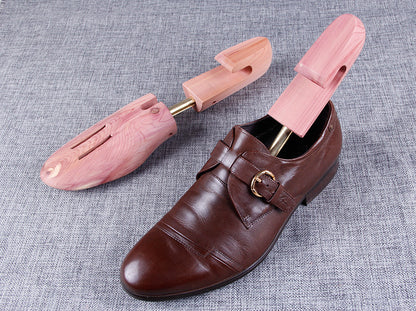 Adjustable Cedar Wood Spring Shoe Trees for Men and Women