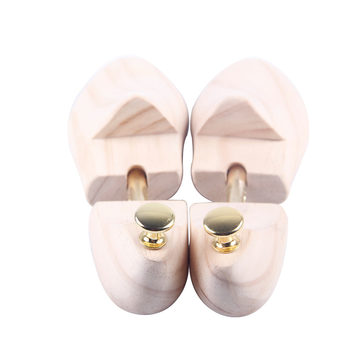 Adjustable New Zealand Pine Shoe Trees for Shape Retention and Crease Prevention