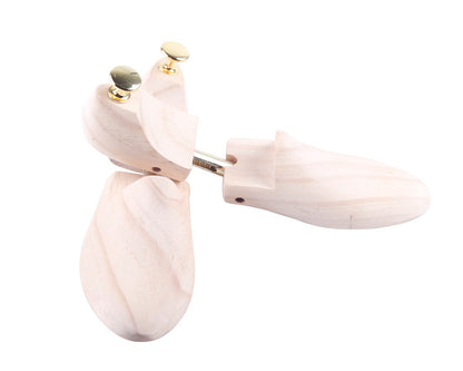Adjustable New Zealand Pine Shoe Trees for Shape Retention and Crease Prevention