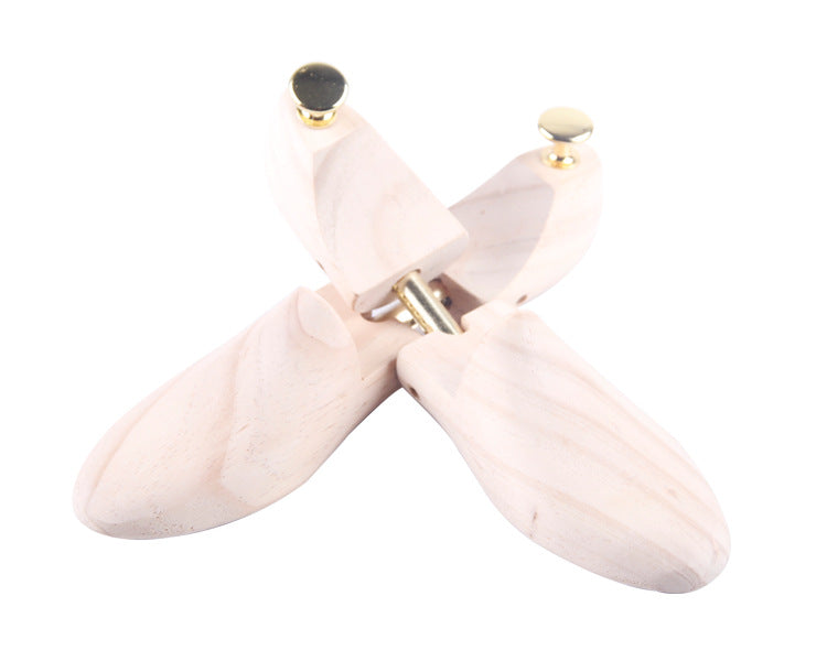 Adjustable New Zealand Pine Shoe Trees for Shape Retention and Crease Prevention