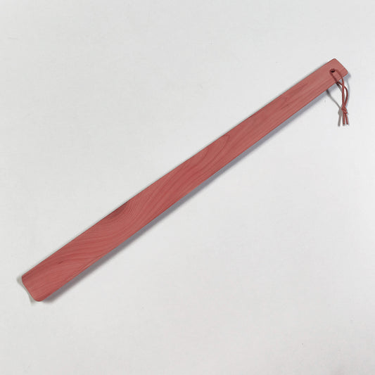 Cedar Wood Long Shoe Horn with Leather Strap