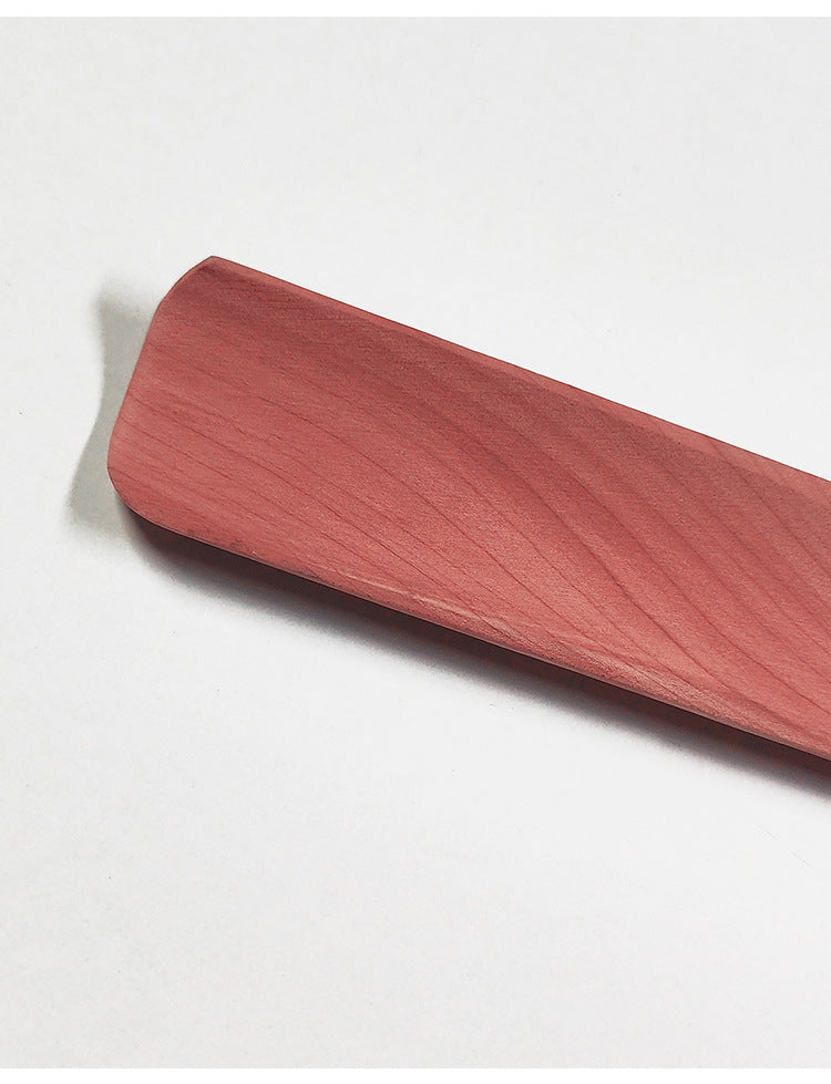 Cedar Wood Long Shoe Horn with Leather Strap