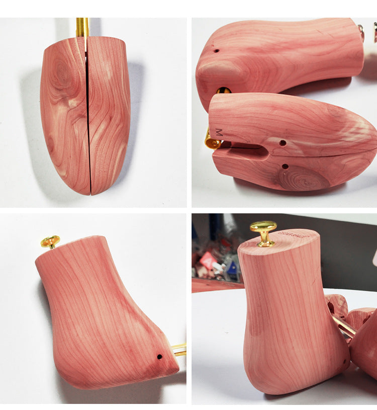 Adjustable Cedar Boot Shoe Trees for Shape Retention Crease Prevention and Odor Control