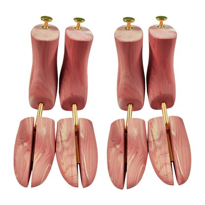 Adjustable Cedar Boot Shoe Trees for Shape Retention Crease Prevention and Odor Control